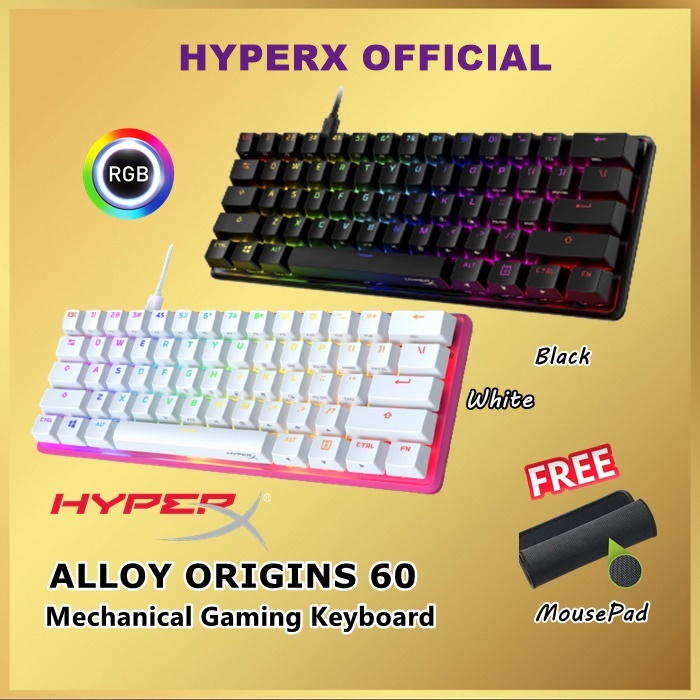 HyperX Alloy Origins 60 RGB TKL Mechanical Gaming Keyboard