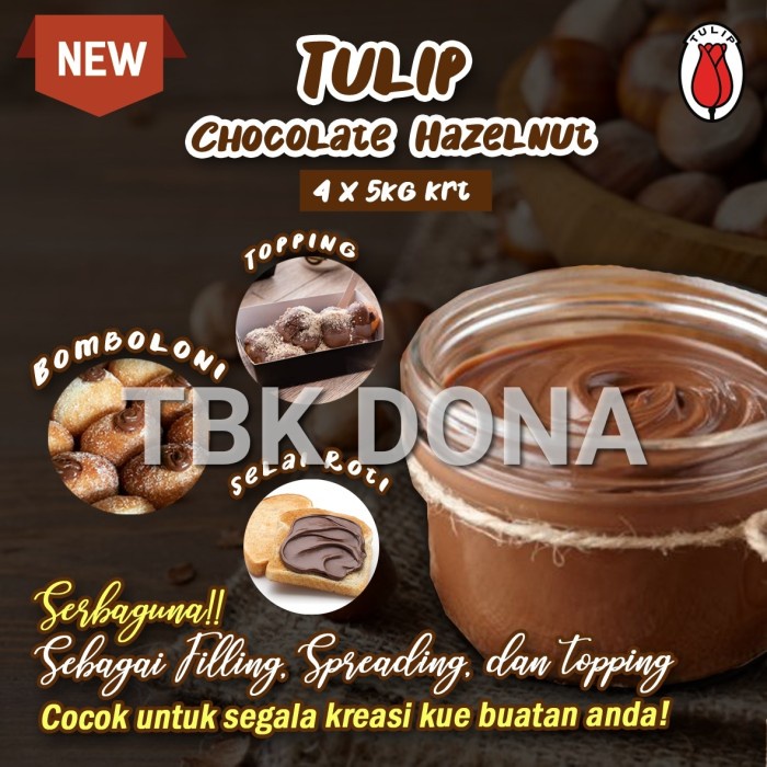 

SELAI- TULIP FILLING CHOCOLATE PASTA RE-PACK 250 GR MURAH / SELAI TULIP -SELAI.