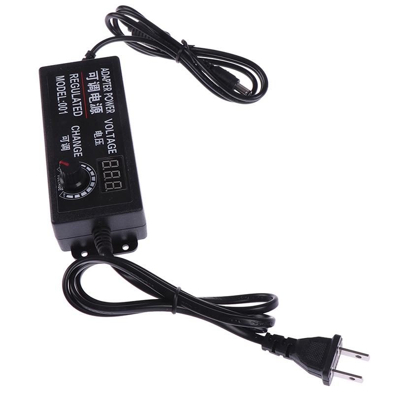 (LUCKID) Adapter Power Supply AC / DC 3-12V 5A Voltase Adjustable