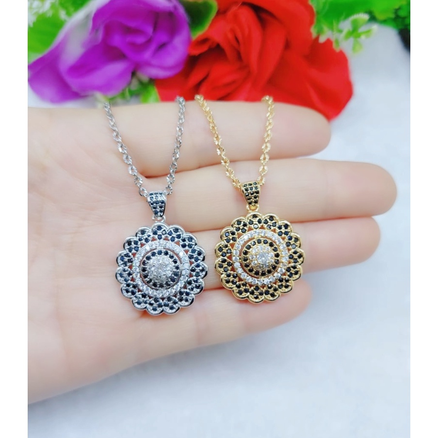 Kalung xupung mata full lapis emas perhiasan fashion K33,34