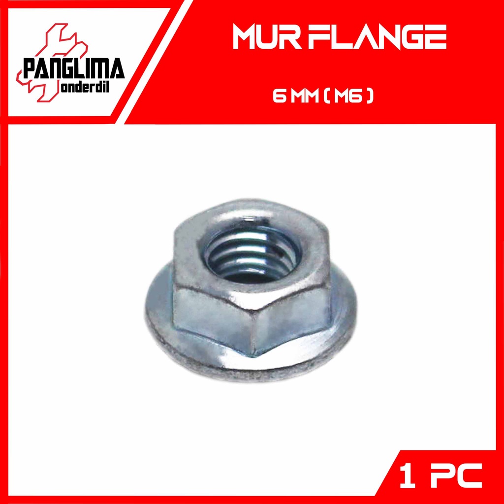 Mur Flange 6mm-6 mm-M6-M Nut Fleng-Pleng