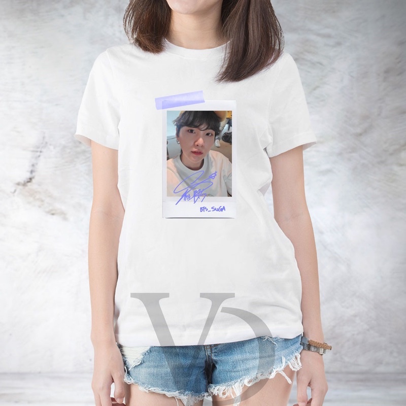 ATASAN WANITA dan LAKI LAKI / kaos unisex / oversize tee  / baju kpop / army photocard