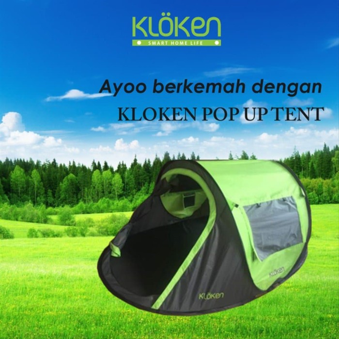 KLOKEN POP UP TENT | Tenda Camping Besar Tahan Air