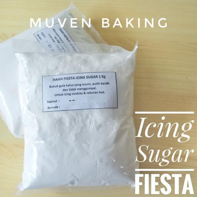 

GULA HALUS ICING SUGAR FIESTA 1 Kg / HAAN SUGAR POWDER BUBUK REPACK