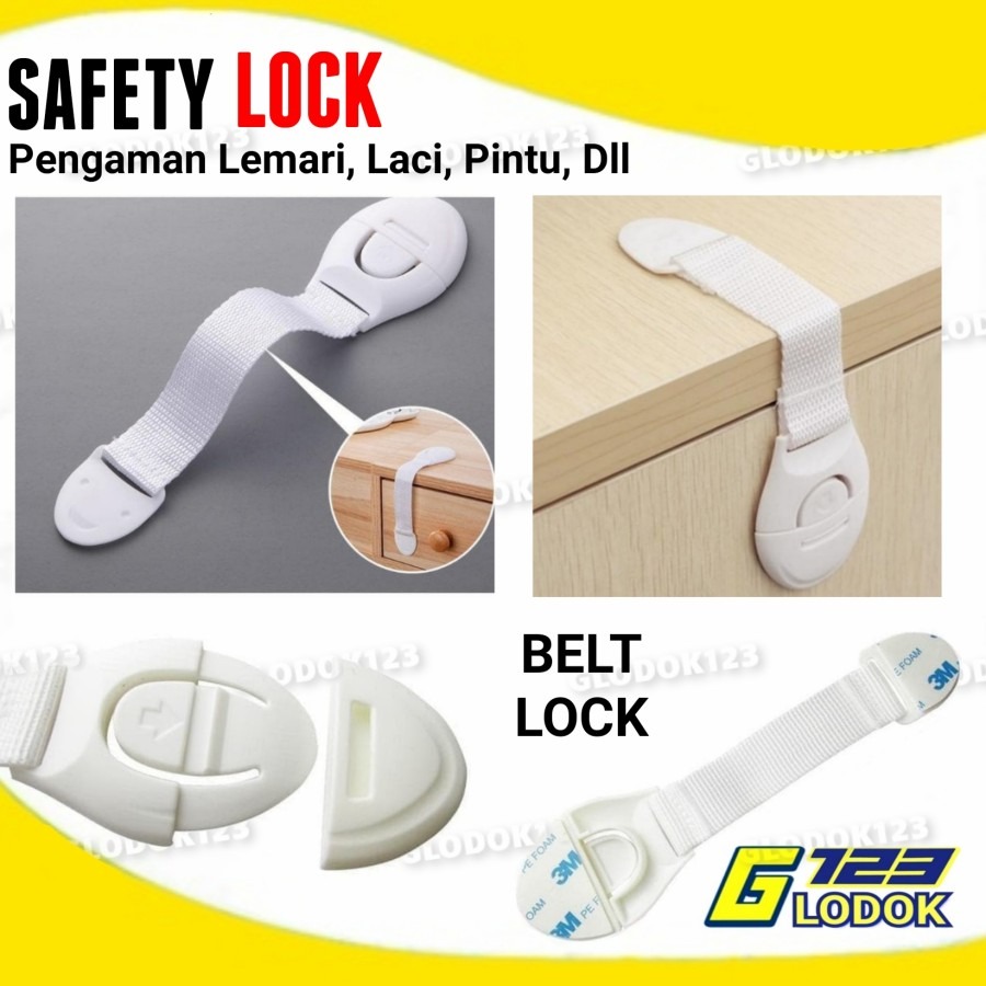 Kunci Pengaman Lemari Laci Pintu Baby Safety Lock