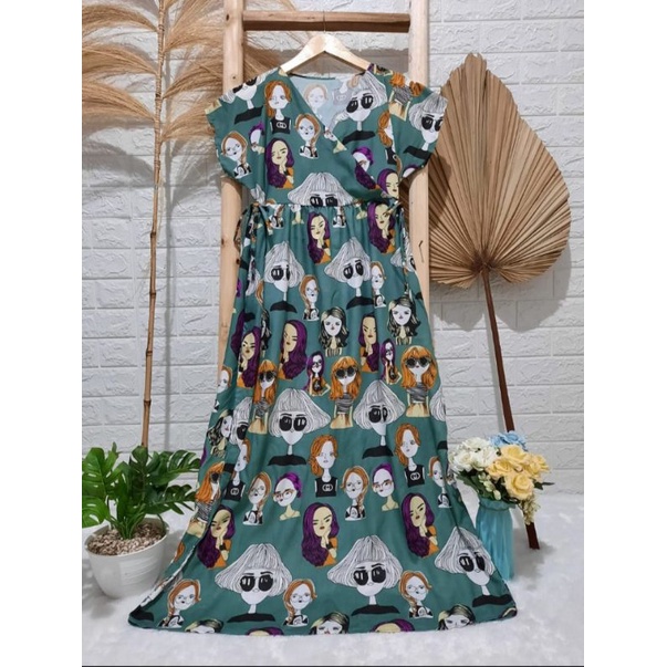 Daster Viral | Daster Kimono | Kimono Long | Daster Busui | Daster Jumbo | Homedress | Ld 110 Ld 120