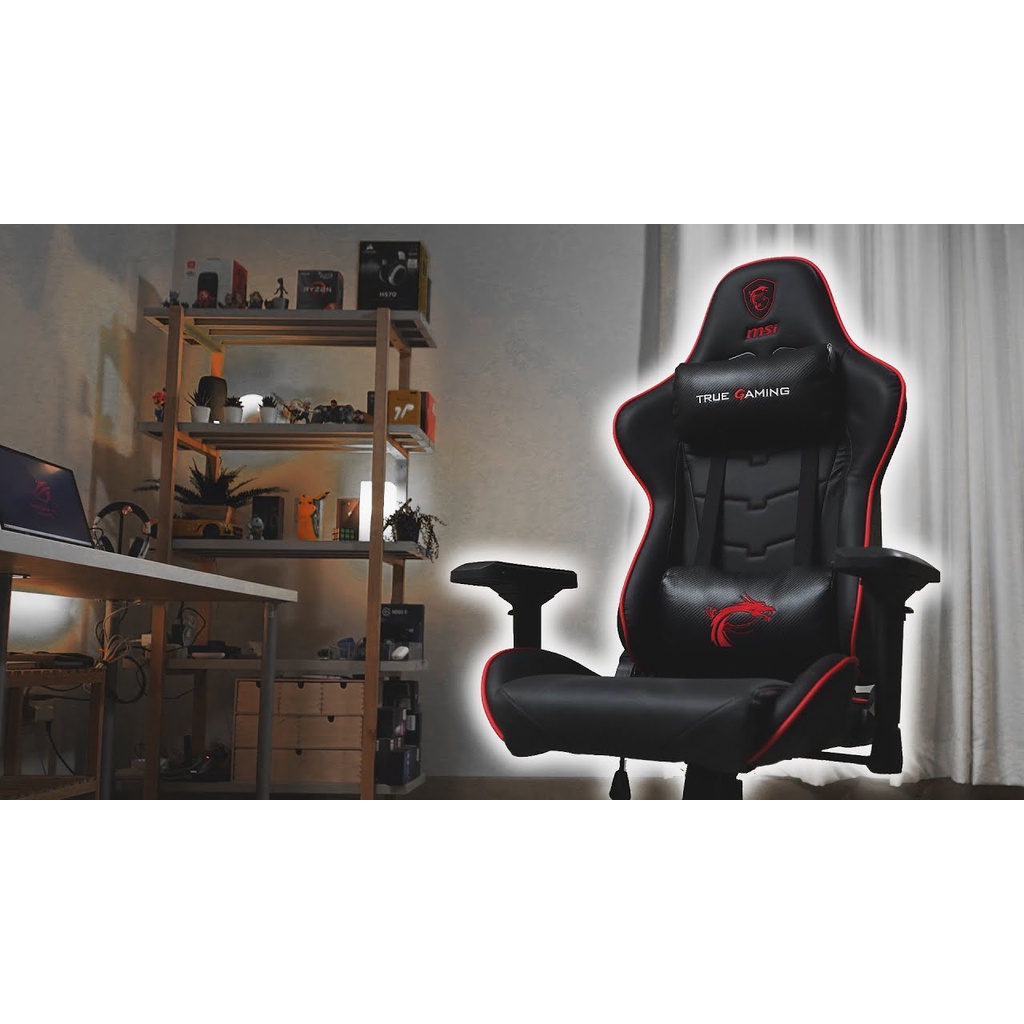 MSI MAG CH120I Gaming Chair - Kursi Gaming MSI MAG CH120I Black-Grey