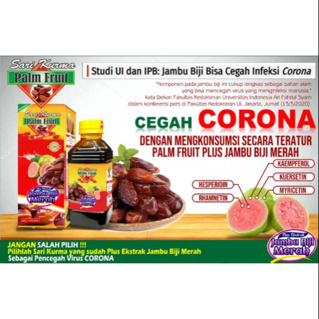 

SARI KURMA PALM FRUIT PLUS JAMBU BIJI MERAH