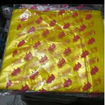 Kantong plastik kresek laundry kuning/plastik kresek besar ukuran 40x65 /ASOY