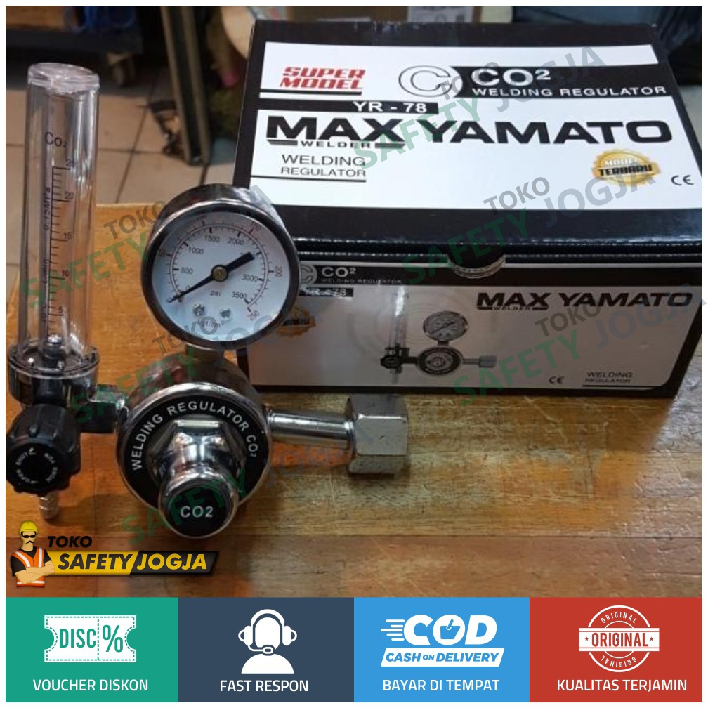 Regulator Las CO2 MIG Max Yamato YR 78 Tabung Las Jogja Solo