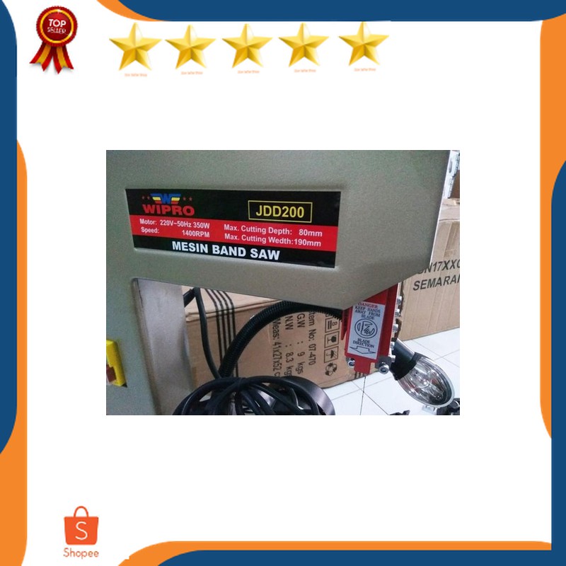 Lagi Promo band saw wipro jdd 200 mesin gergaji ukir bandsaw wipro jdd200
