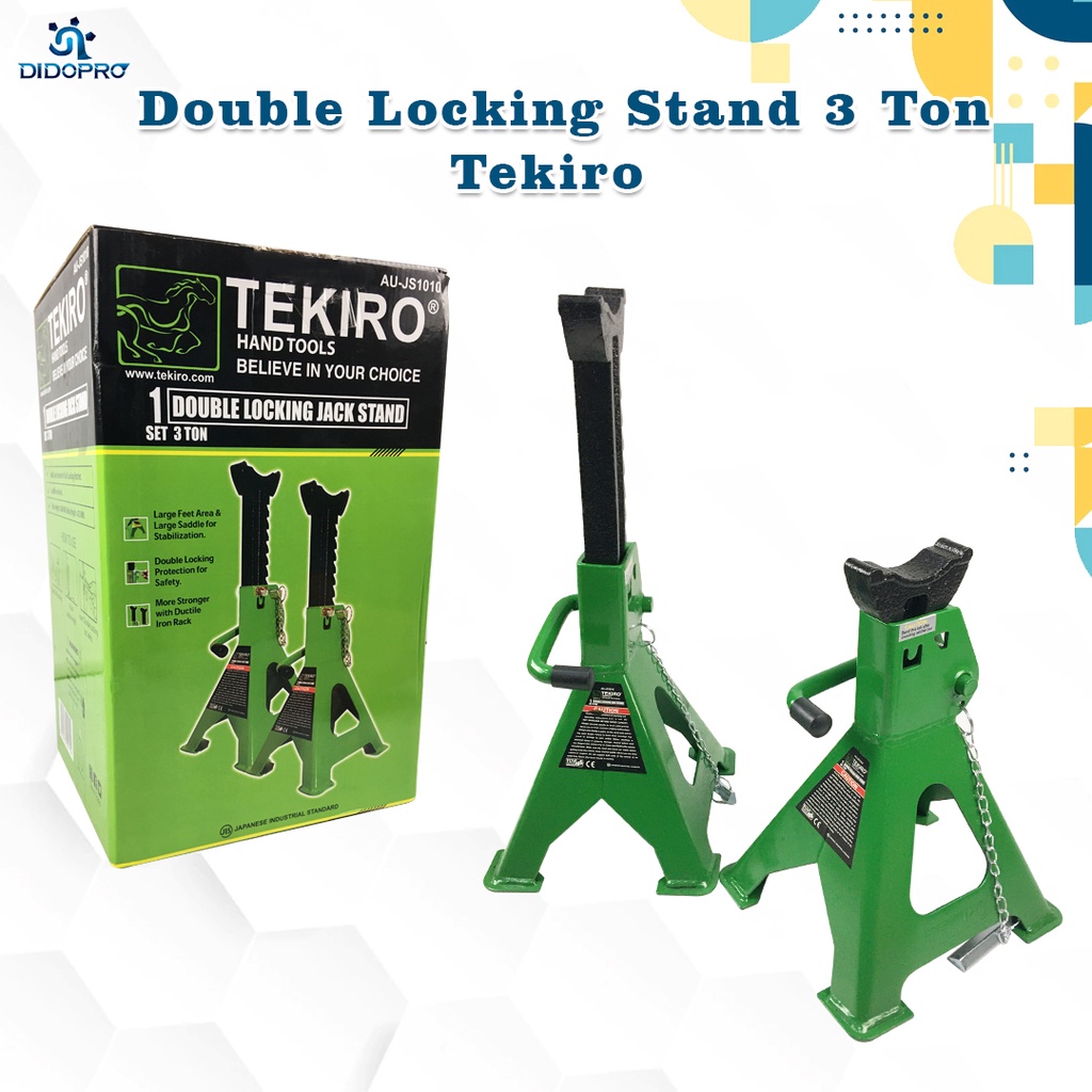 TEKIRO JACK STAND 3 TON / TKR JACK STAND 3 TON 1 SET 2 PCS / GANJALAN DONGKRAK / TOOLS - ALAT PERKAKAS