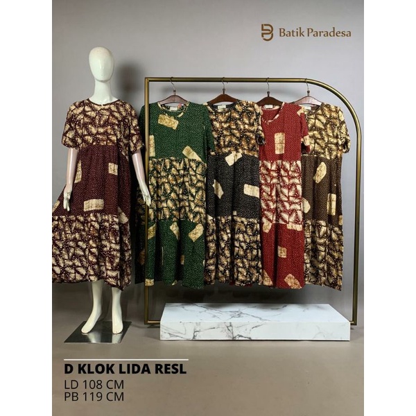 Daster Batik Pekalongan Daster Busui Daster Klok Resleting All Size Batik Paradesa by Batik Huza