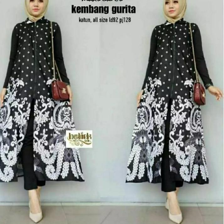 LANGSUNG ATC.. Outer batik JUMBO ld 130cm motif terbaru longcardi terlaris ld 120 Outer Batik Wanita