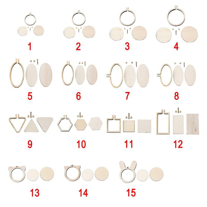 

Good Wood Cross Stitch Machine Embroidery Hoop Ring Bamboo Sewing Murah