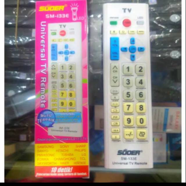 REMOTE REMOT TV MULTI SOERR 133