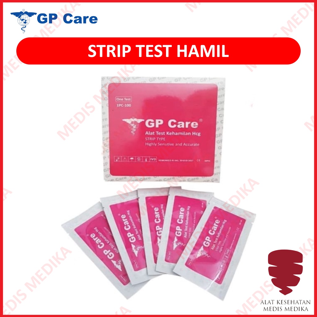 Test Hamil Alat Tes Pack Kehamilan Strip Uji Tespack GP Care Tespek 1 box