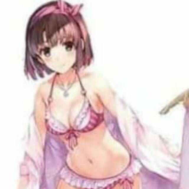 Kostum megumi kato summer + wig