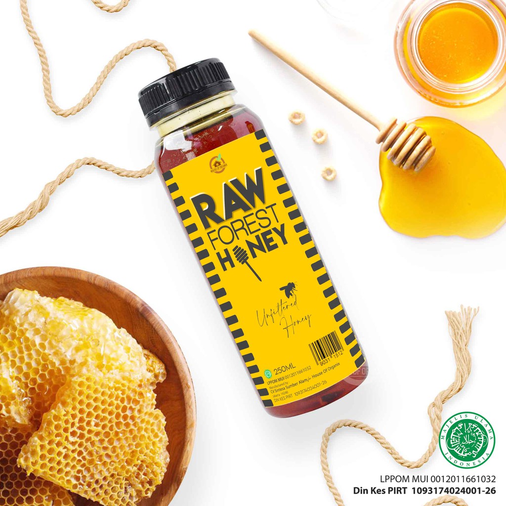 House Of Organix Raw Forest Honey 250 Ml