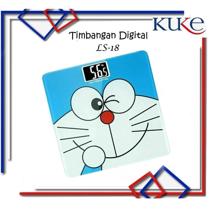 kuke ls 18 timbangan badan digital 180kg timbangan digital karakter kartun