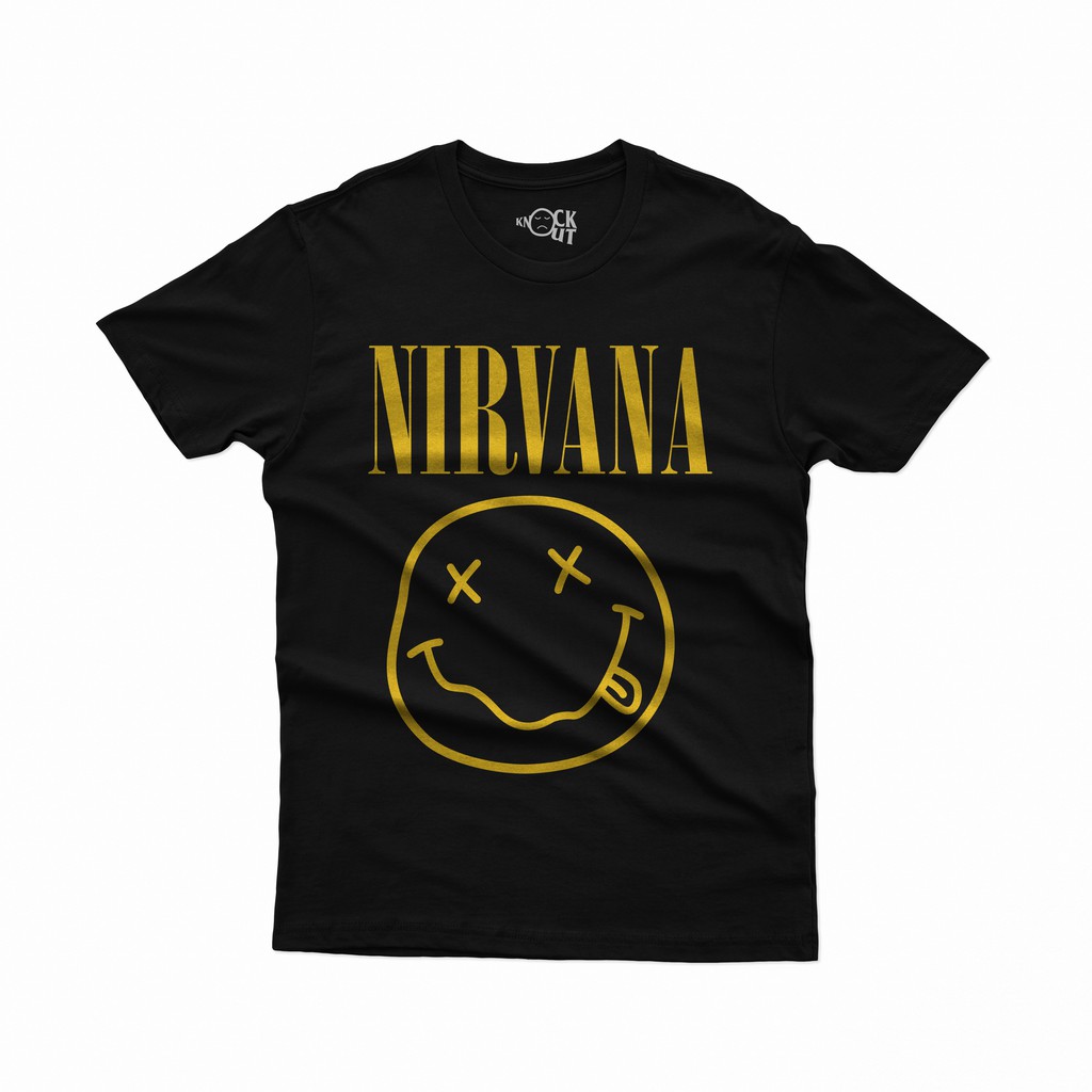 Kaos - NIRVANA Logo Smiley