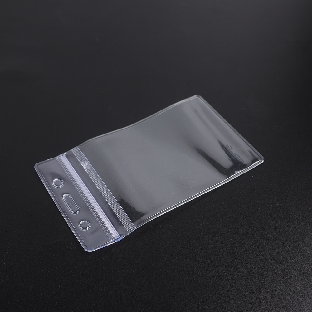 Transparent Plastic ID Card Holder