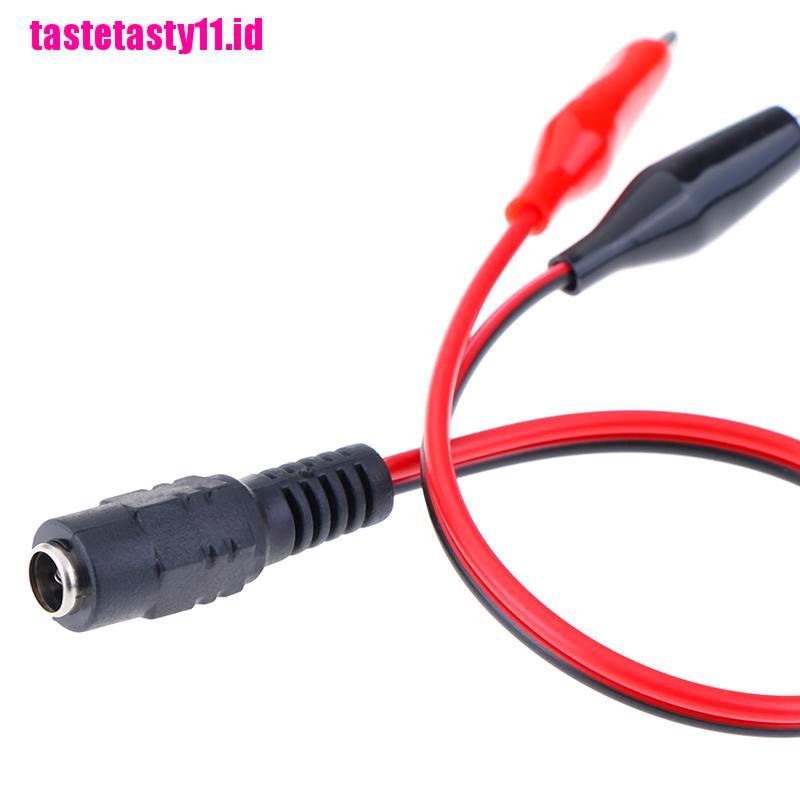 【TTID】1Pc Alligator Clip 12V Power Cable Crocodile Wire DC Voltage Connector To