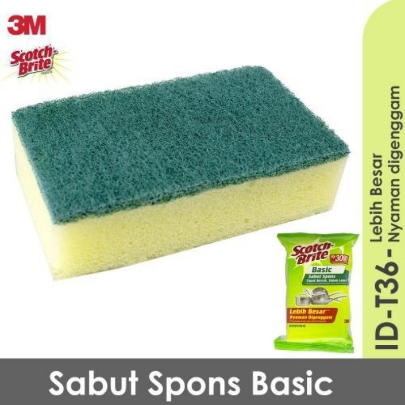 Sabut Spon cuci piring 3M scotch brite