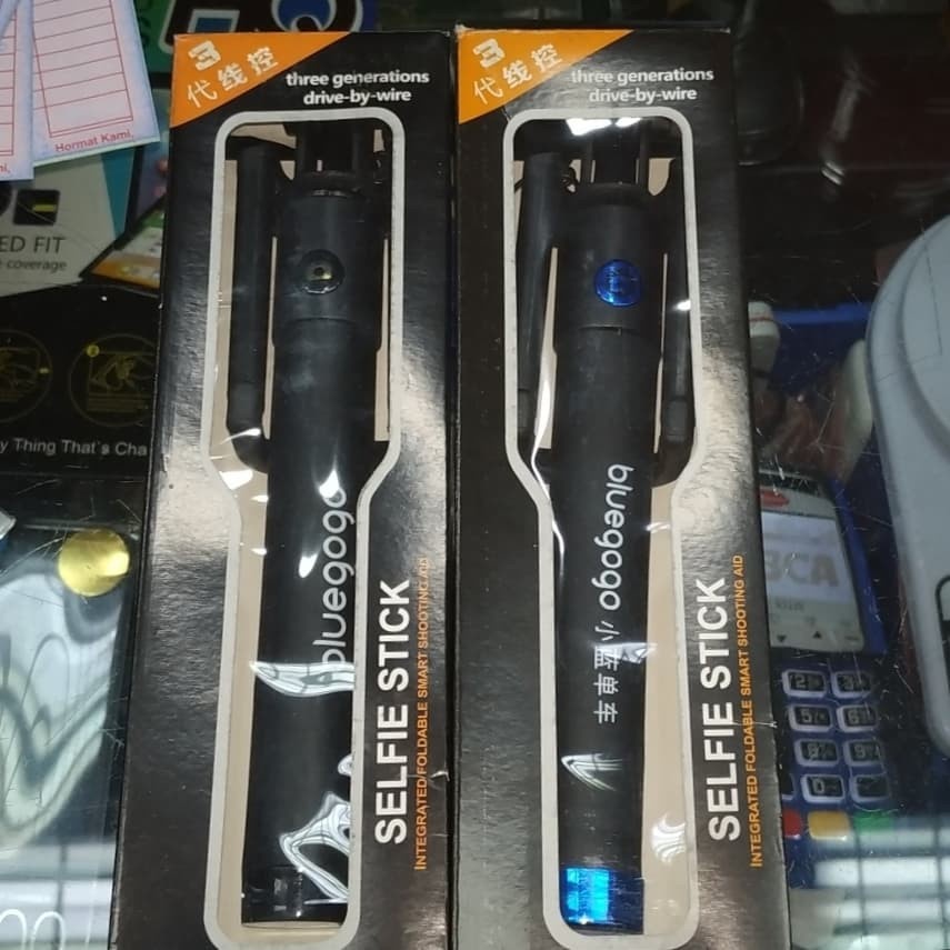 TONGSIS MODEL KABEL HITAM TOMBOL tongkat narsis selfi kabel murah meriah SESUAI FOTO LINK