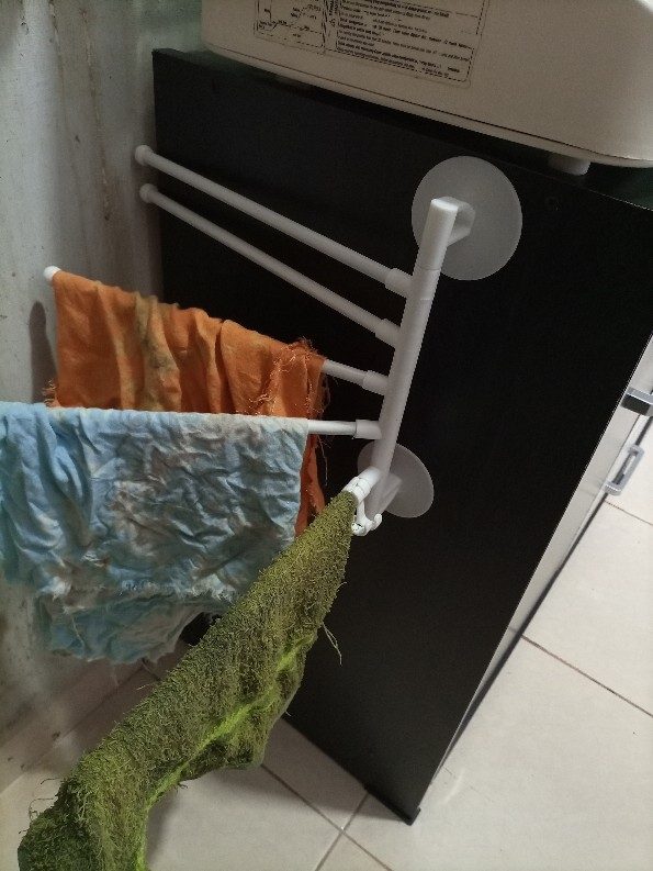 Gantungan Handuk Model Tempel Dinding Rak Dapur Atau Kamar Mandi