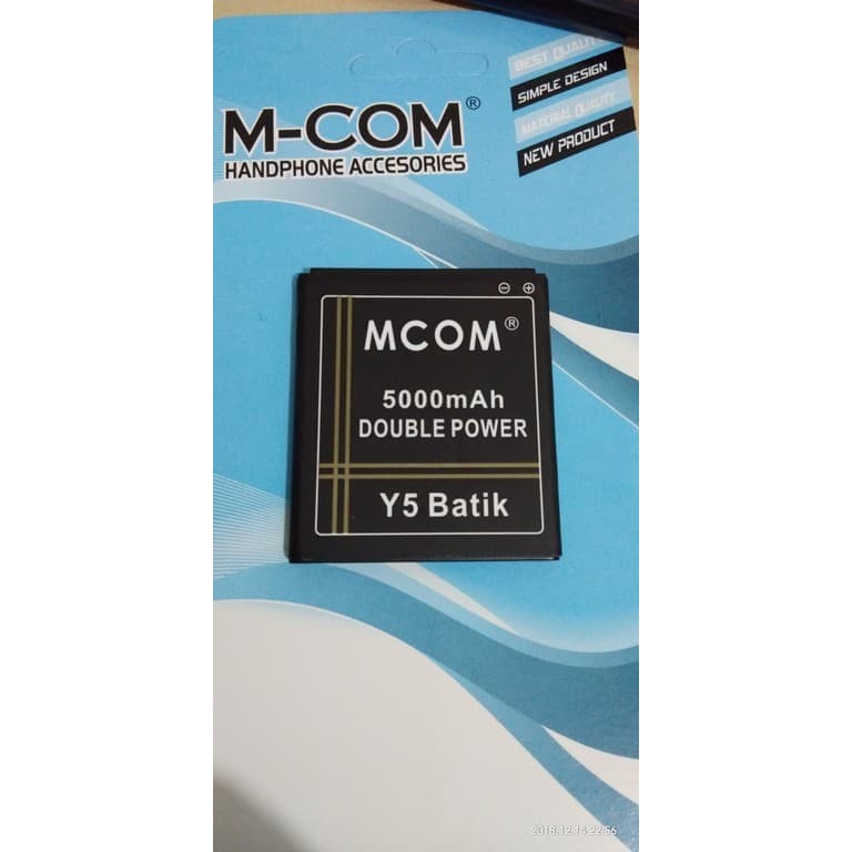 Battery Batre Baterai Double Power Mcom Huawei Ascend Y300 Y300C Y500 Y3 Y5 Batik HB5V1