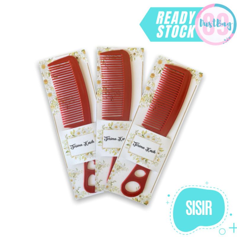 Souvenir Pernikahan Sisir Kemasan Alas Ucapan Thank You Plastik Murah Unik Ready Stok