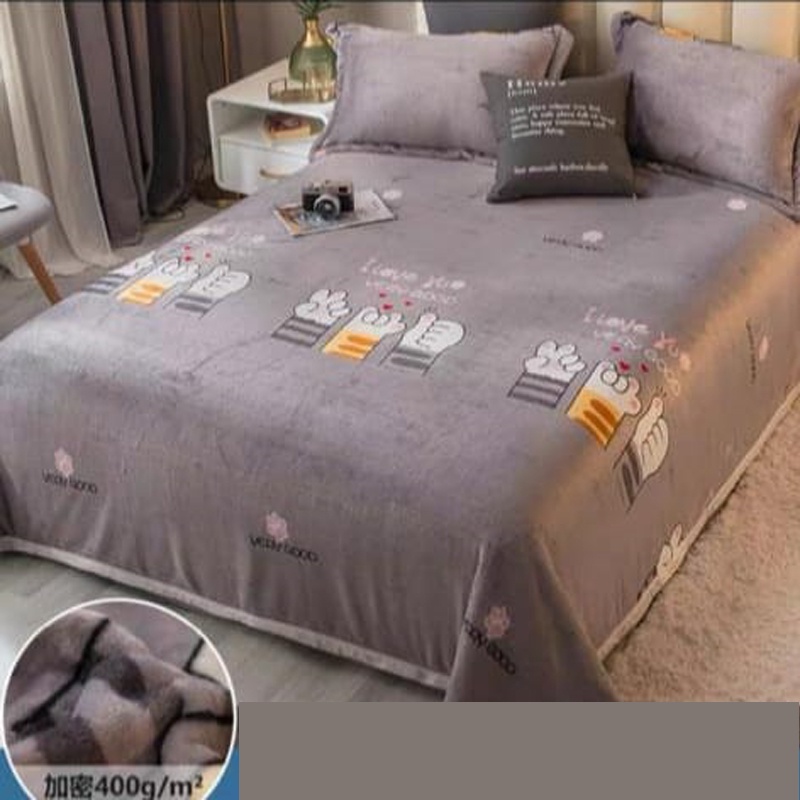 Selimut Bulu Halus Dewasa 150x200 Termurah Terlaris Motif Aesthetic New Arrival-Very Good cat