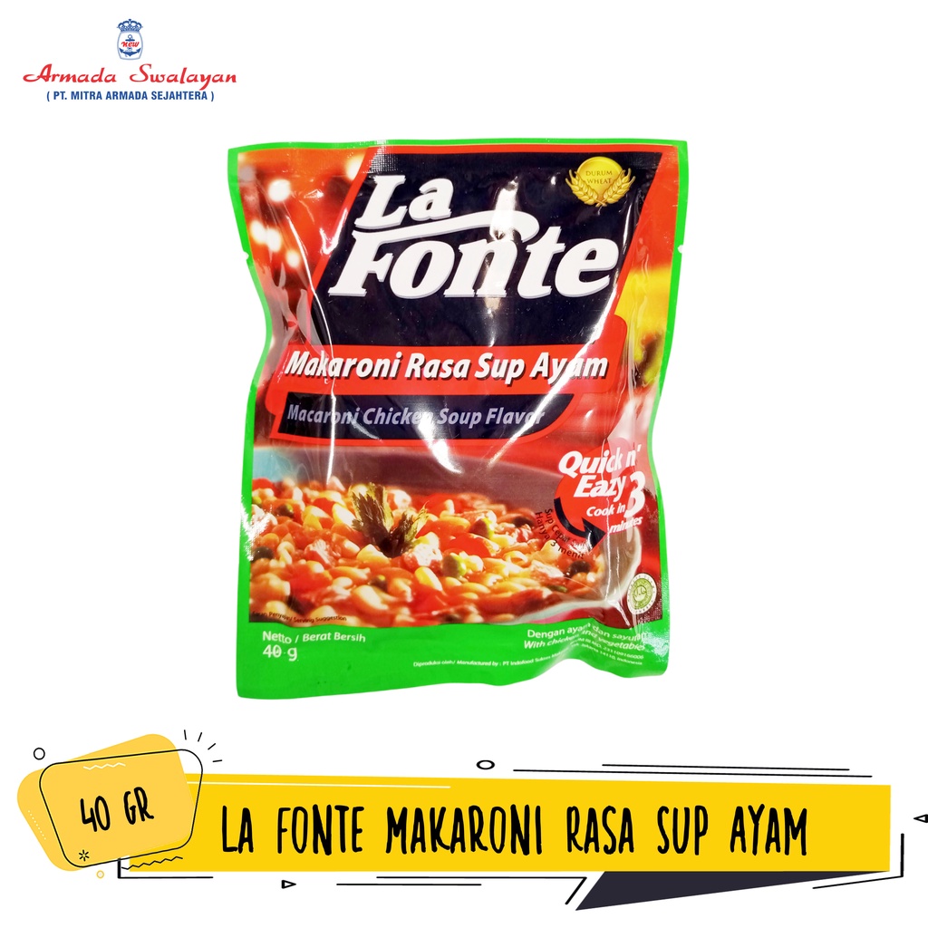 

La Fonte Makaroni Rasa Sup Ayam 40g