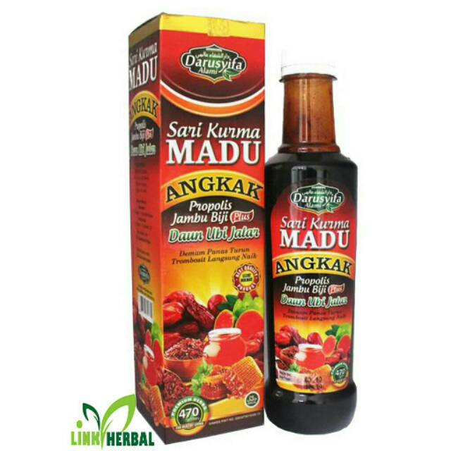 Sari kurma madu angkak ASLI darussyifa ORIGINAL 100% sari kurma angkak herbal propolis jambu biji