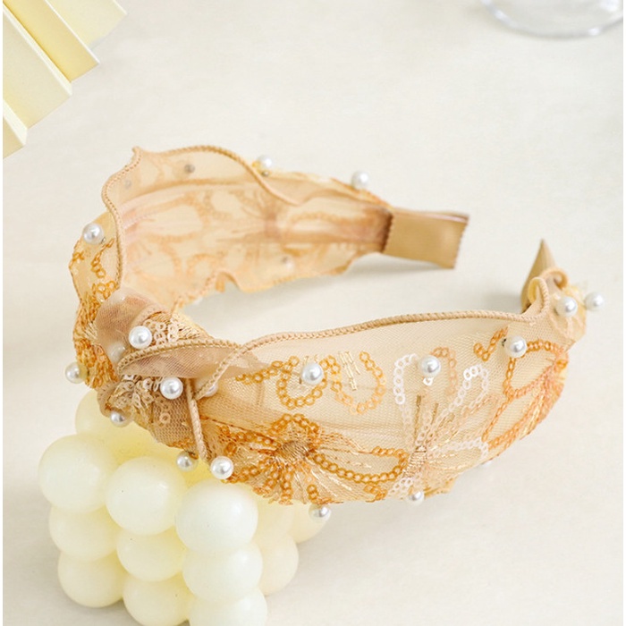 Bando Korea Motif Batik / Bandana Wanita Korea / Headband Ryoto