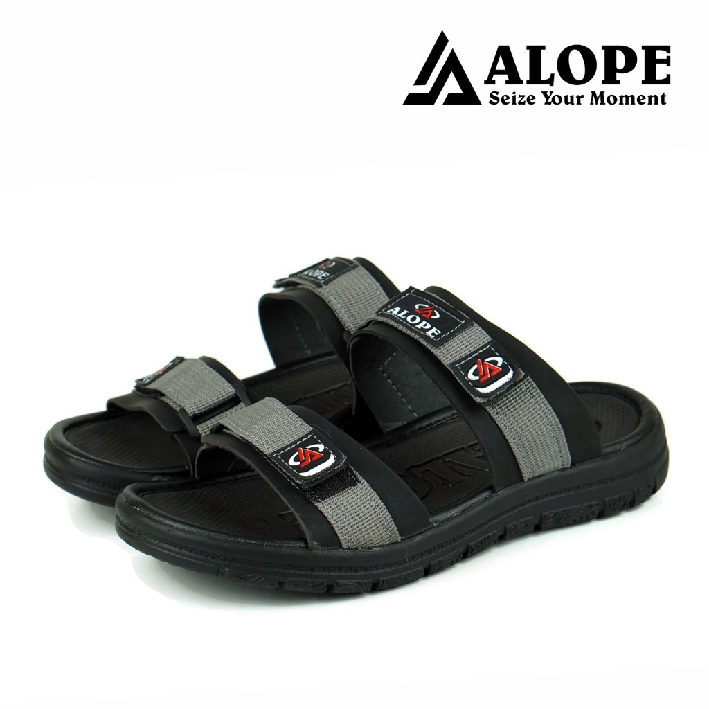 SANDAL ALOPE WILDER - SANDAL PRIA TRENDY KASUAL SANDAL SLIDE SANDAL GUNUNG