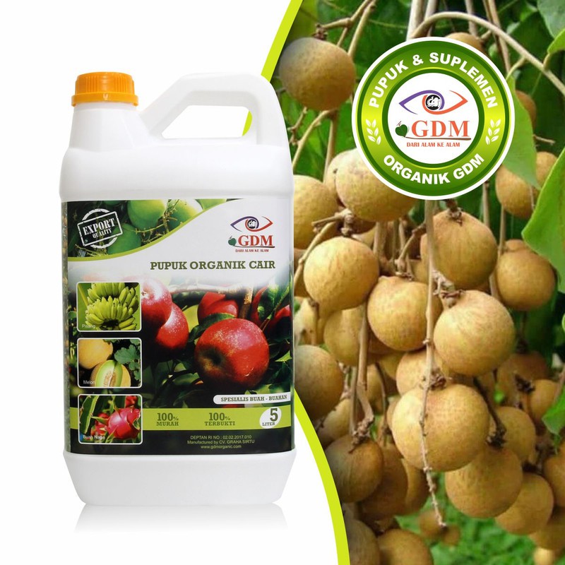 Pupuk Organik GDM Untuk Buah Kelengkeng 5Liter