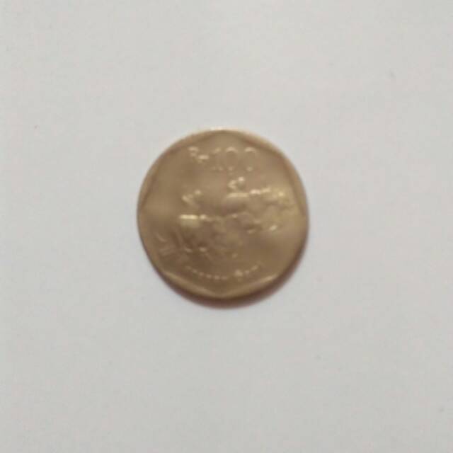 uang koin kuno rp100 karapan sapi
