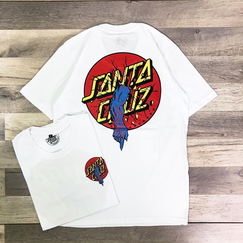 KAOS TSHIRT SANTA CRUZ ROB DOT WHITE AUTHENTIC ORIGINAL