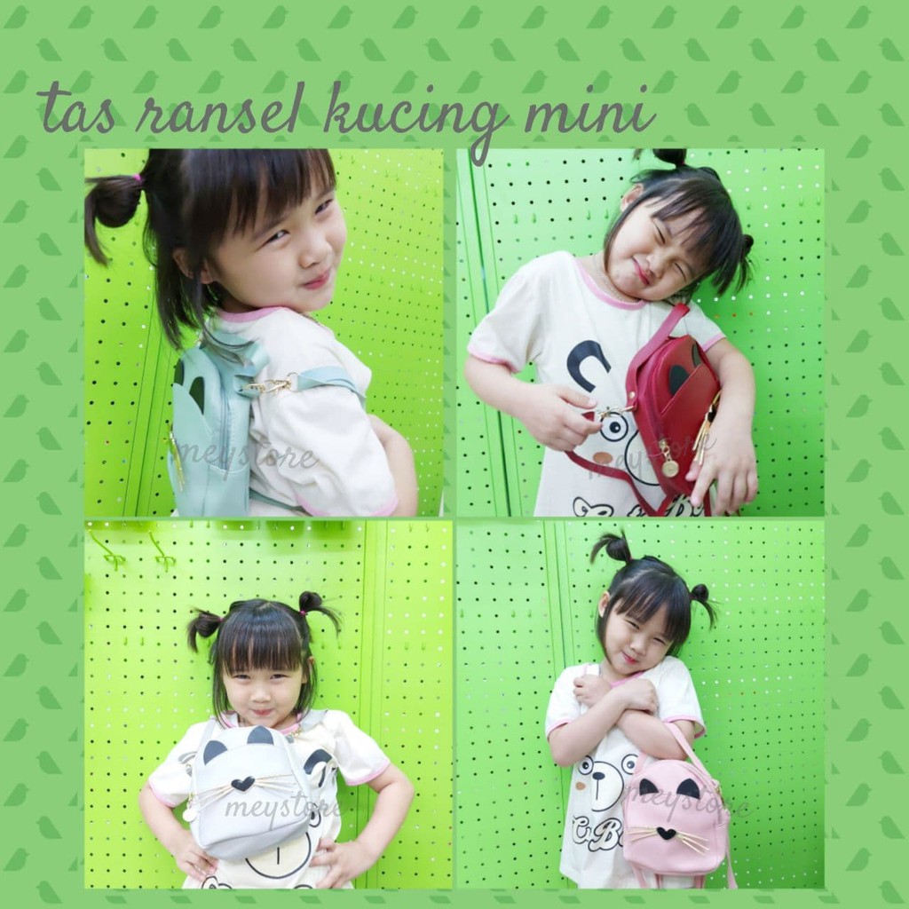 TAS RANSEL KUCING MINI- TAS WANITA ALA KOREA