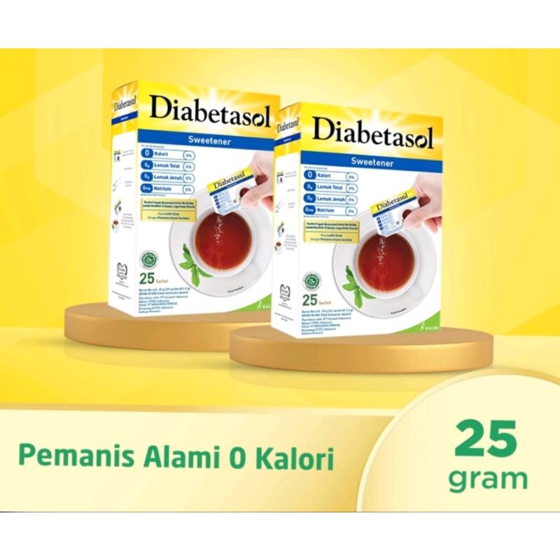 

Diabetasol Sweetener 0 kalori 25 saset