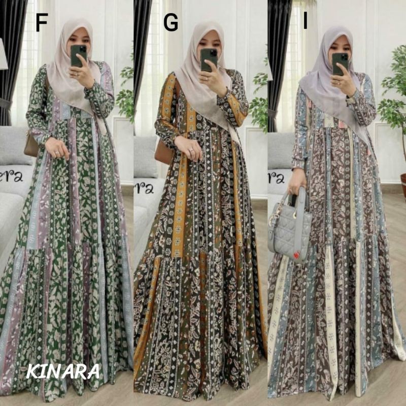 KINARA Baju Gamis Maxi Dress by D'lovera