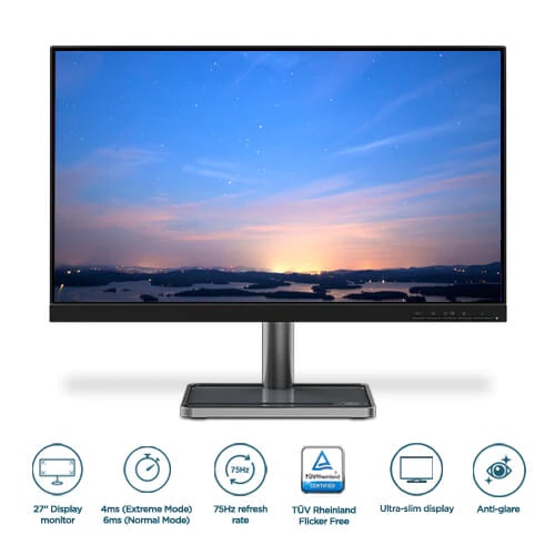 Monitor LED Lenovo L27i-30 27&quot; IPS 1080p 75Hz HDMI VGA Eye Caring