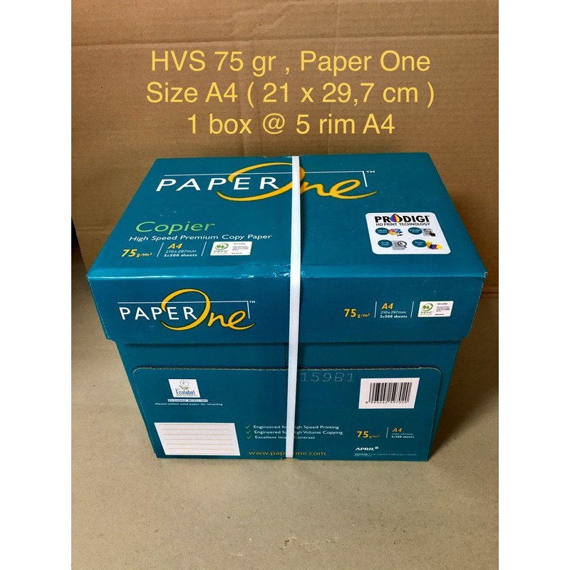 Jual Kertas Hvs 75 Gr A4 Paper One Box Shopee Indonesia