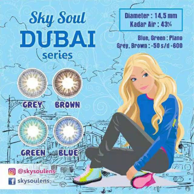 SOFTLENS SKYSOUL DUBAI SERIES 15MM ( NORMAL )