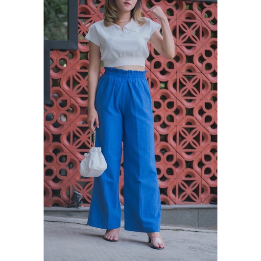 Jane Highwaist Cullote Linen Pants ( Celana Best Seller )