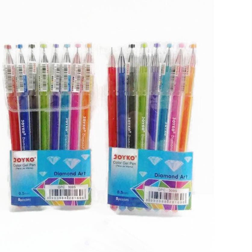 

Termurah!! KODE-597 (PAM)Gel Pen GPC-309S Diamond Art J oyko (8warna)