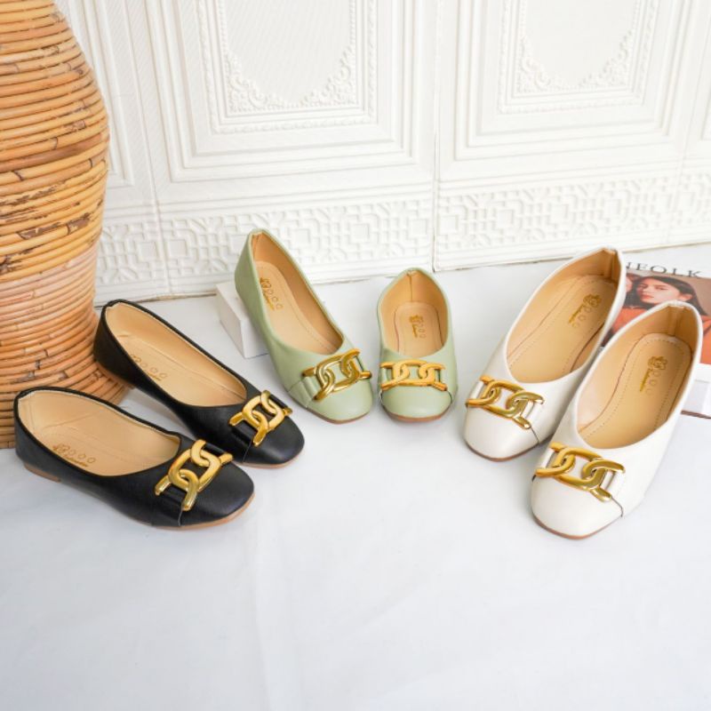 (COD)AK034 SEPATU FLAT WANITA IMPORT PREMIUM-SEPATU WANITA MEDAN HIGH QUALITY-SEPATU FLAT PANSUS KOR