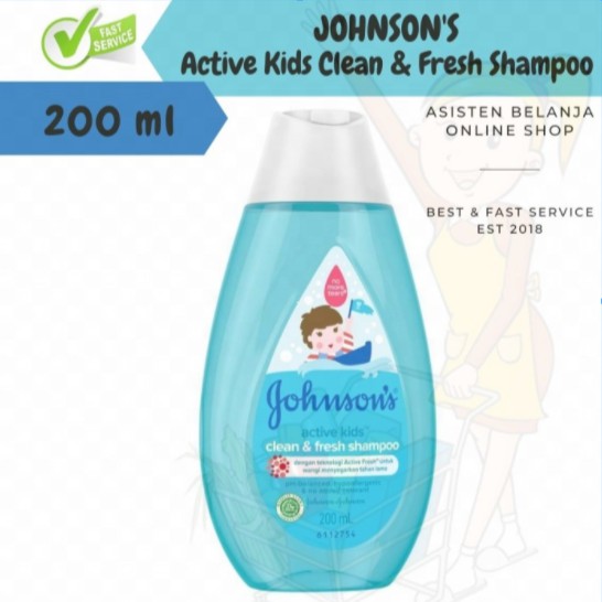 JOHNSON'S Active Kids Clean&amp;Fresh / Shiny Drops Shampo / Conditioner 200 ml 200ml Johnsons Jhonsons